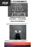 Ec2 Economics: Command Words Review Chapters 1 - 16 Revisions