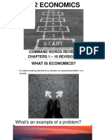 Ec2 Economics: Command Words Review Chapters 1 - 16 Revisions
