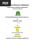 The Islamia University of Bahawalpur: Department of Software Engineering