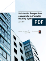 Stakeholder Perspectives On Affordable Housing June 2017