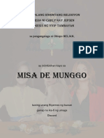 Misa de Munggo: Ang Walang Kwentang Relihiyon Iglesia Ni Carly Ray Jepsen Diosesis NG Vvip Tambayan