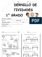 Cuadernillo de Actividades 1° Grado