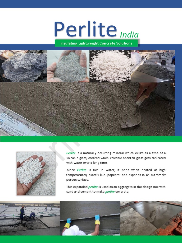 Construction Crystal Perlite PDF Concrete Thermal Insulation