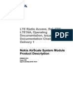 LTE Radio Access, Rel. FDD-LTE16A, Operating Documentation, Issue 02, Documentation Change Delivery 1
