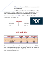 Debit Credit Rules