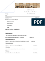 Stemmet Tiling: INVOICE: No.013 TO: Wierda Investments (PTY) LTD