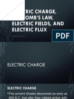 Electric Charge, Coulomb'S Law, Electric Fields, and Electric Flux
