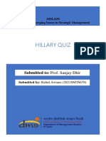 Hillary Quiz - Rahul Awtans
