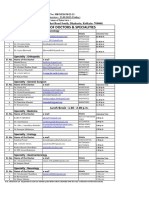 Combined List of Doctors & Specialities: Indian Oil Bhavan, 2, Gariahat Road South, Dhakuria, Kolkata: 700068