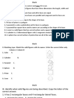 Math concepts and solid figures