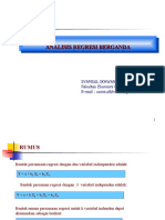 Statistika Analisis Regresi Berganda