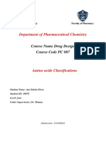 Department of Pharmaceutical Chemistry: Course Name Drug Design Course Code PC 807