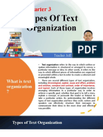 Types of Text Organization