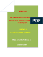 Unidad II Teorias Curriculares - Modulo I