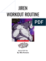 Jiren Workout Routine: By: Mike Romaine