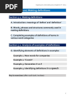 Unit 5 (Lecture) Making Definitions