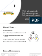 OVL-Introduction To Entrepreneurship and Entrepreneurial Aspects
