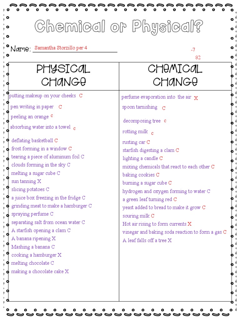 Kami Export - Samantha Storzillo - Chemical - Physical Changes Activity ...