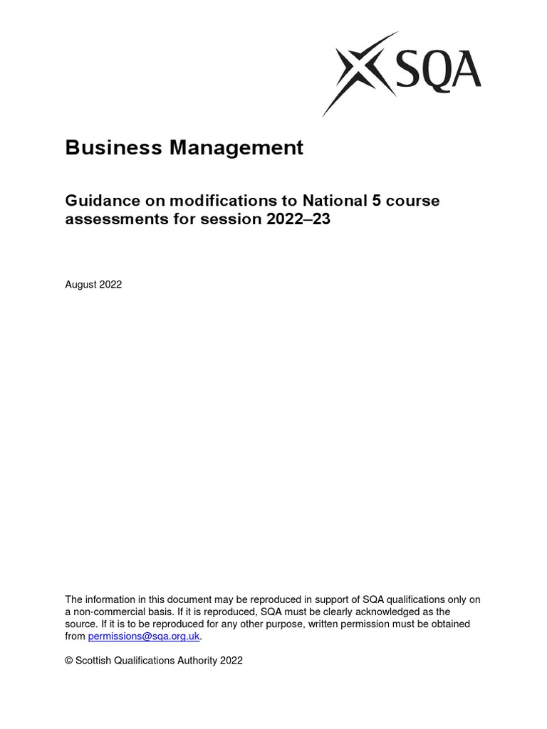 Modification Guidance N5 Business Management 1 Download Free Pdf