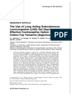 Zoo Biology - 2010 - Wheaton - The Use of Long Acting Subcutaneous Levonorgestrel LNG Gel Depot As An Effective