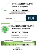 Judlys Certification