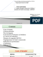 Si Limba Straina de Afaceri Caractérisation de L'unité Économique ,,METRO