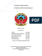 Laporan Praktikum Laboratorium Pengujian Bahan