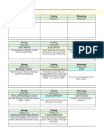 Digital Content Calendar Example