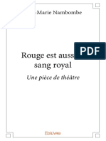 Edilivre Rouge Est Aussi Le Sang Royal Jean Marie Nambombe Preview