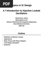 Lec 4 - Injection Locked Oscillators