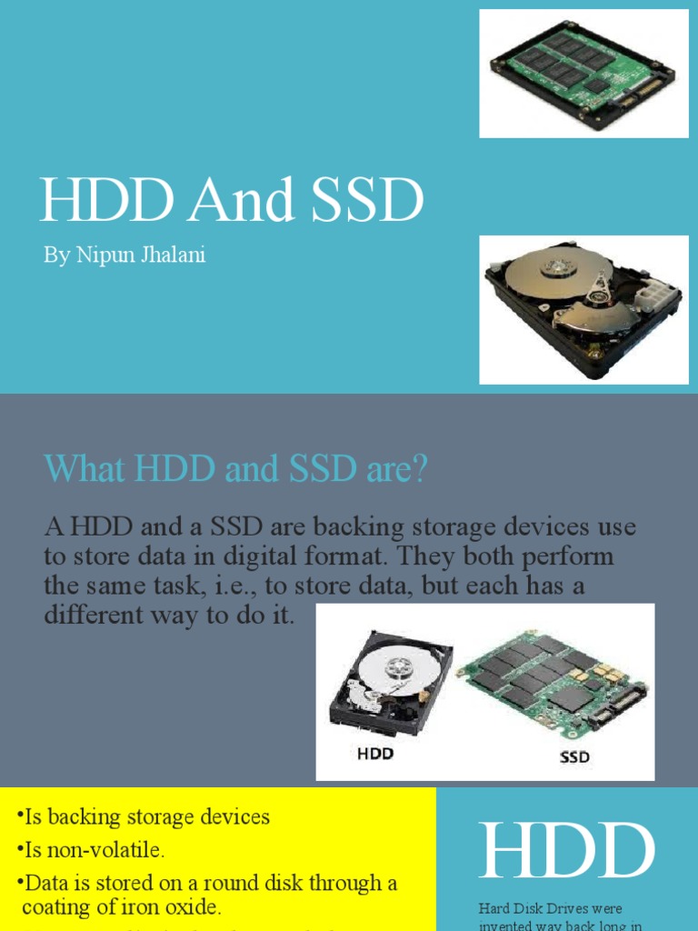 HDD and SSD - Comparative Study For IGCSE | PDF | Hard Disk Drive ...