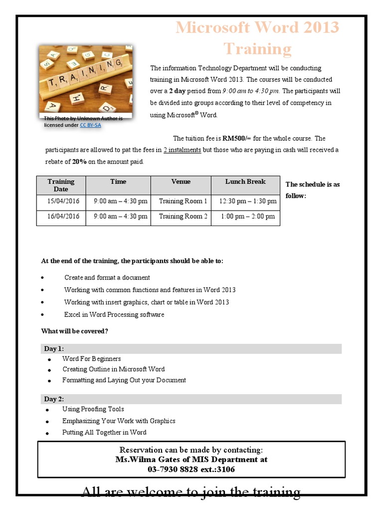 Word Training PDF