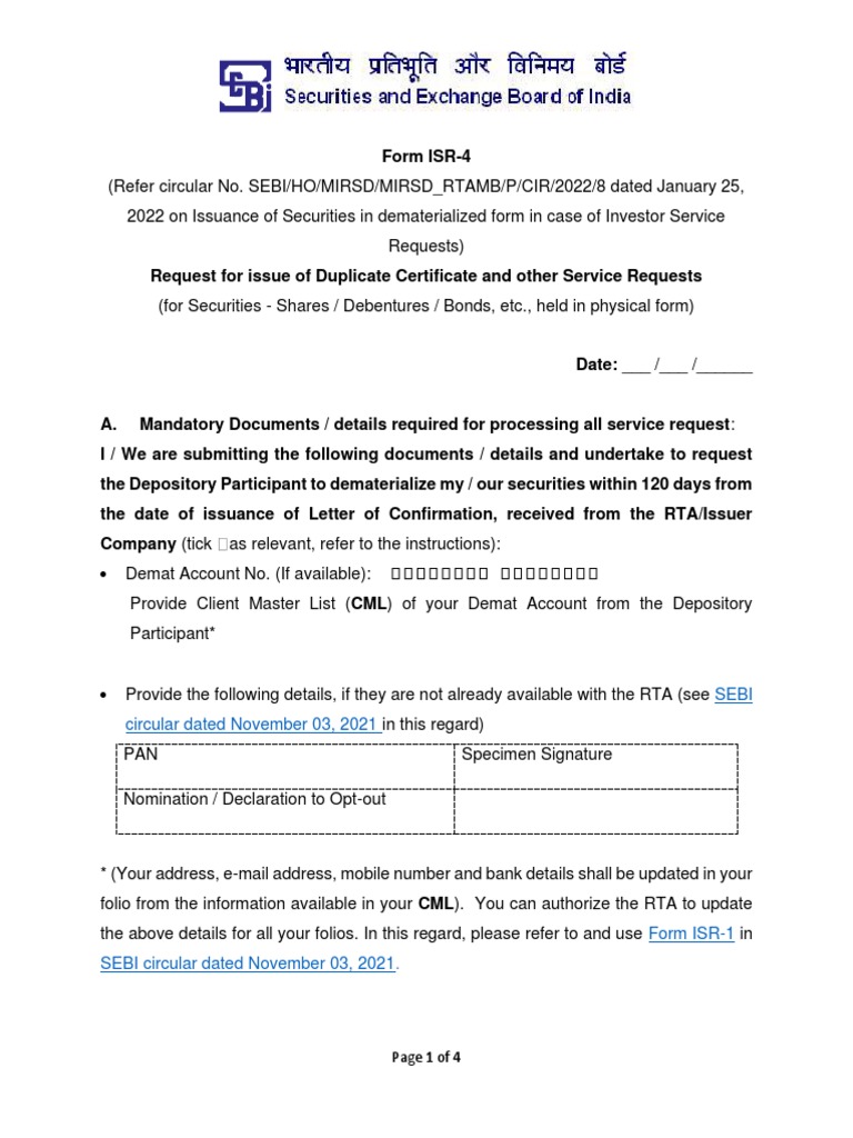 Form ISR4 | PDF | Securities (Finance) | Private Sector