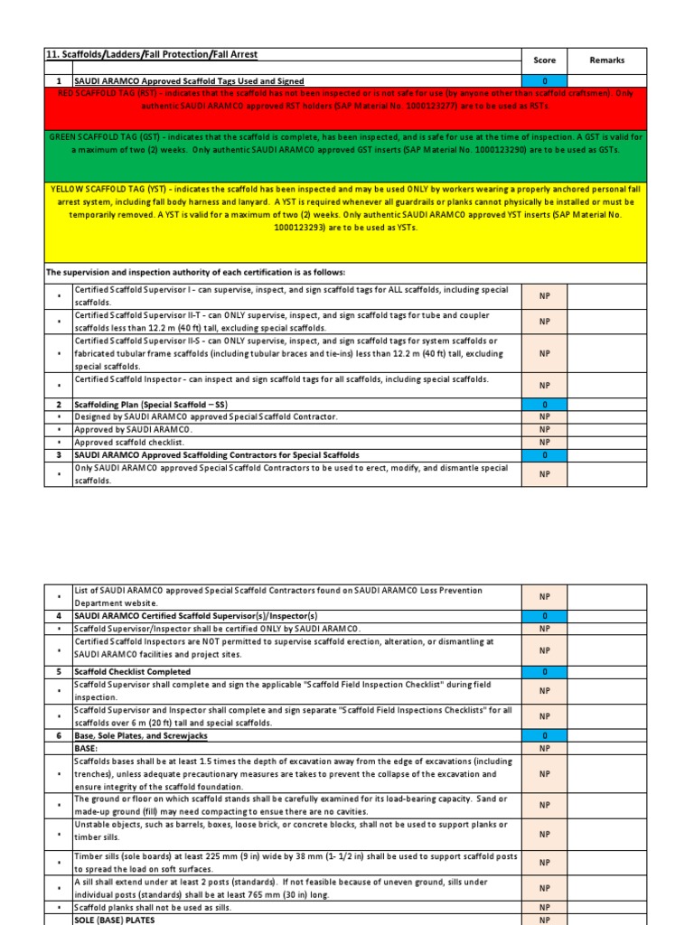 11scaffolds Ladders Fall Protection | PDF | Scaffolding | Ladder