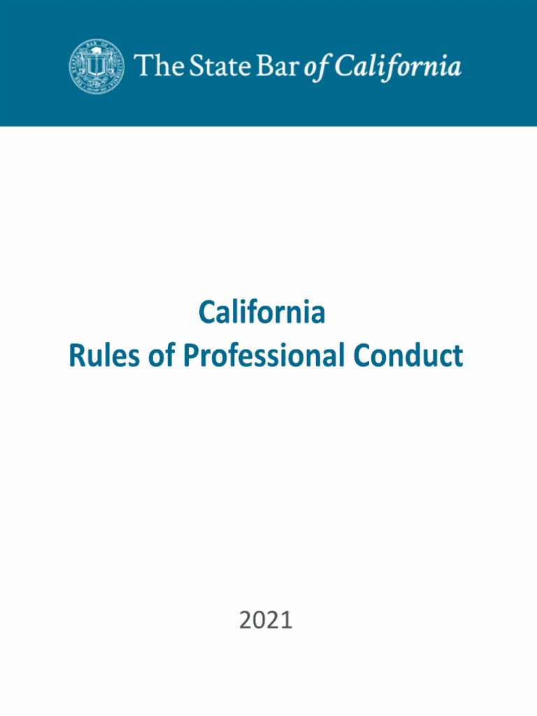 Rules of professional conduct pdf