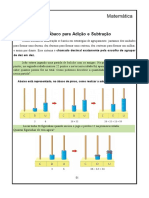 Ábaco para Adição e Subtração: Matemática