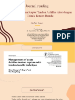 Journal reading: Penatalaksanaan Ruptur Tendon Achilles Akut dengan Teknik Tendon Bundle