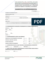 Registro Y Diagnostico de Emprendimientos: Su Emprendimiento Se Encuentra Categorizado en La Entidad Correspondiente