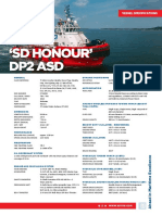 SD Honour' Dp2 Asd: Vessel Specifications