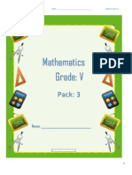 Math 5 - Pack 3
