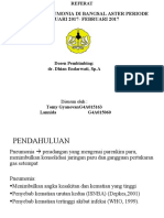 Kejadian Pneumonia Di Bangsal Aster Periode JANUARI 2017-FEBRUARI 2017