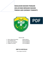 Hasil Pengolahan Bahan Pangan Peternakan (Ayam) Menjadi Bahan Pangan Setengah Jadi (Siomay Pangsit)