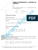 Tema 1: Matrices, Determinantes Y Sistemas de Ecuaciones Lineales