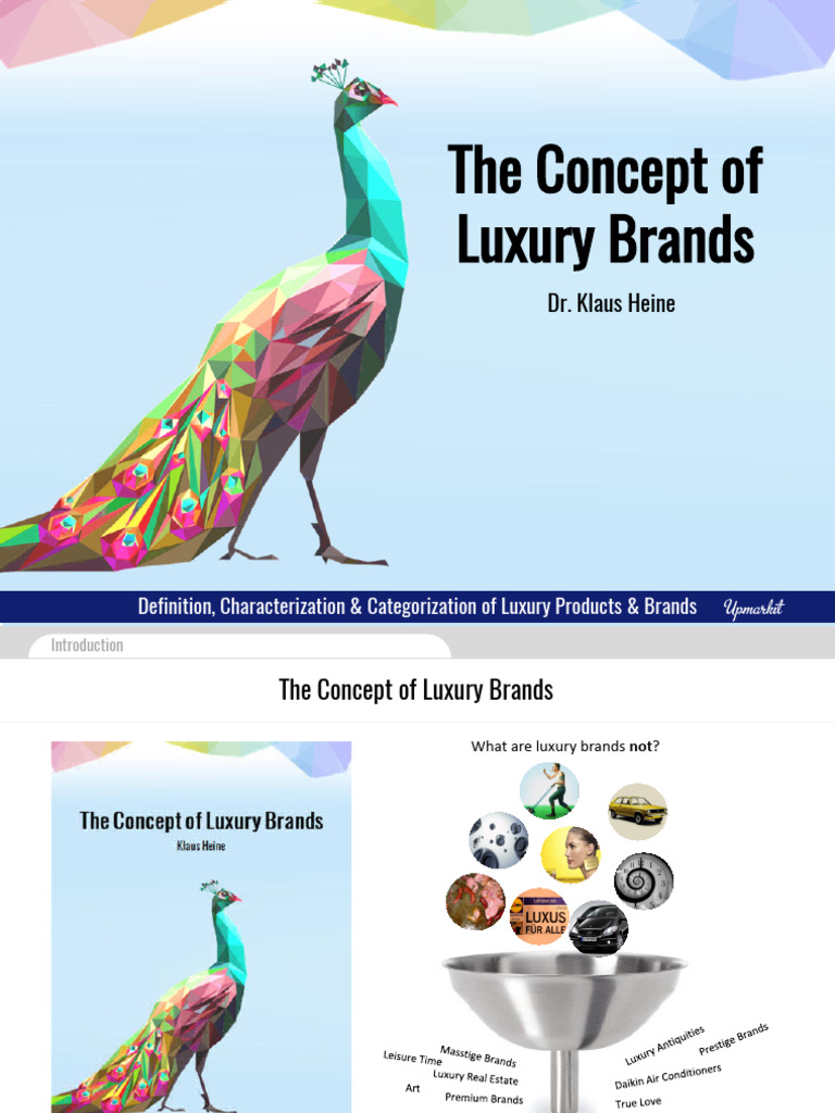 The Concept of Luxury Brands - Presentation | PDF | Luxury Goods | Brand