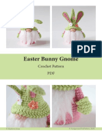 Easter Bunny Gnome: Crochet Pattern PDF
