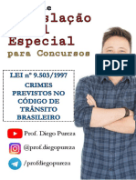 Lei 9.503 - 1997 - Crimes Previstos No Código de Trânsito Brasileiro - Aula 1