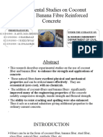 Experimental Studies On Coconut Fibre and Banana Fibre Reinforced Concrete