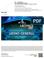 Abono General - 8 Promo: Puro Latino Fest Torremolinos 2023