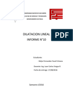 Dilatacion Lineal 10
