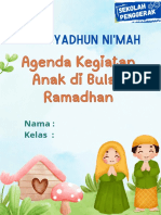 Biru Oranye Ceria Penuh Warna Cover Buku Anak Tentang Puasa Ramadhan